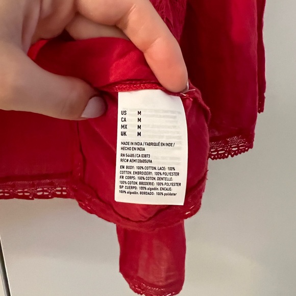 Cotton Blouse with Flowy Sleeves - Picture 5 of 5